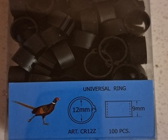100 poultry leg rings 12mm